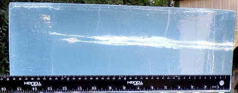 Confirming ballistic gel test results with a ruler